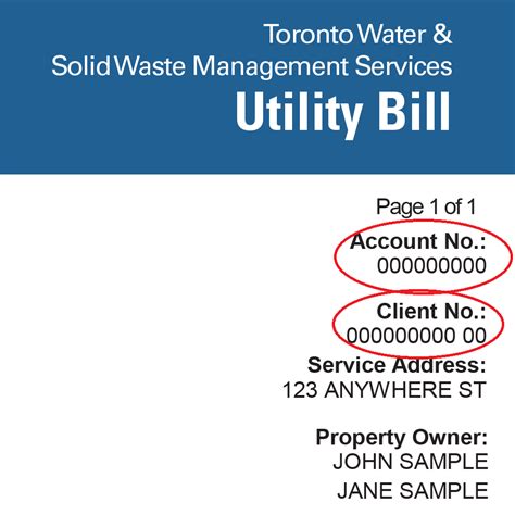 city of toronto water bill.